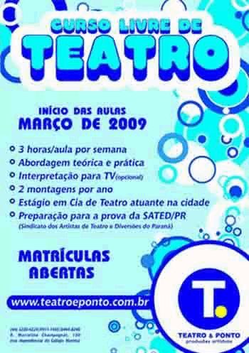 Curso Livre de Teatro em 2009!