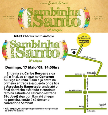 Sambinha pro Santo