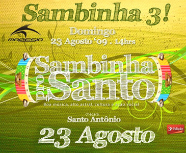 Sambinha pro Santo