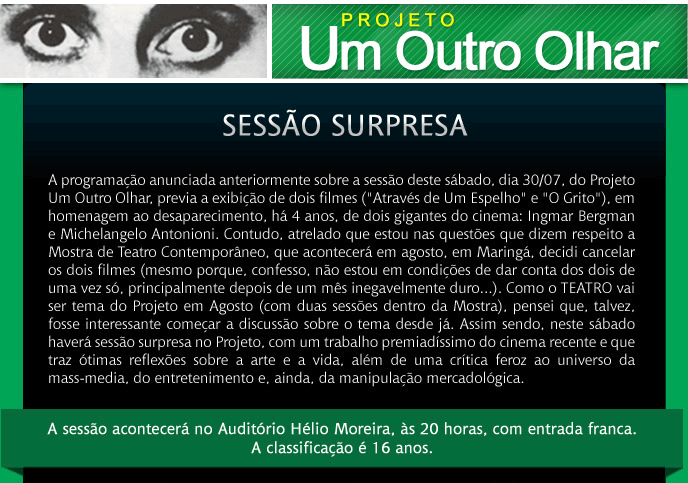 CINEMA: Projeto um outro olhar