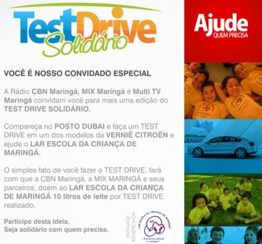 FILANTROPIA:  Test drive Solidário