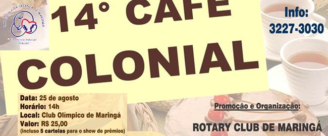 LAR ESCOLA: 14º Café Colonial
