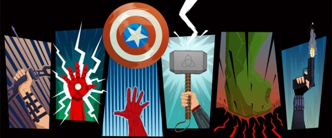 Concurso cartão de Natal customizado Avengers