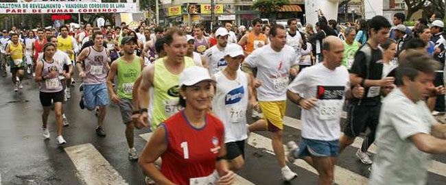 ESPORTE: 11ª Edição da Corrida de Revezamento Pare de Fumar Correndo - Prova Vanderlei Cordeiro de Lima.