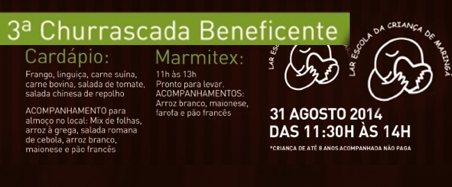 3ª Churrascada Beneficente