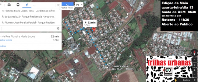 PROJETO: Trilhas Urbanas