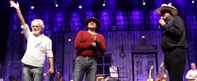 SHOW: Almir Sater, Sérgio Reis e Renato Teixeira