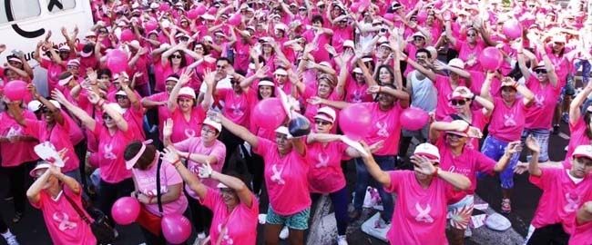 SAÚDE E LAZER: Caminhada de Combate ao Câncer de Mama e Próstata