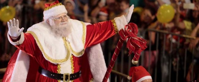 NATAL: Chegada do Papai Noel