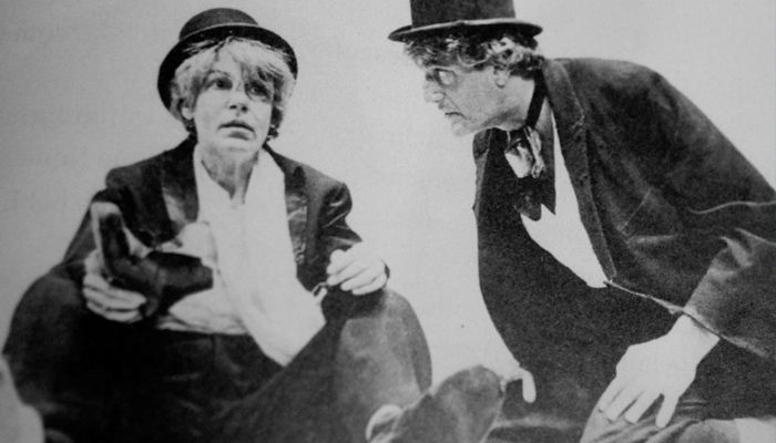 PEÇA:Calil Haddad e Cacilda Becker esperando Samuel Beckett
