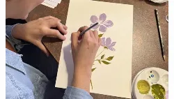 Oficina de pintura floral - Edição flores do campo